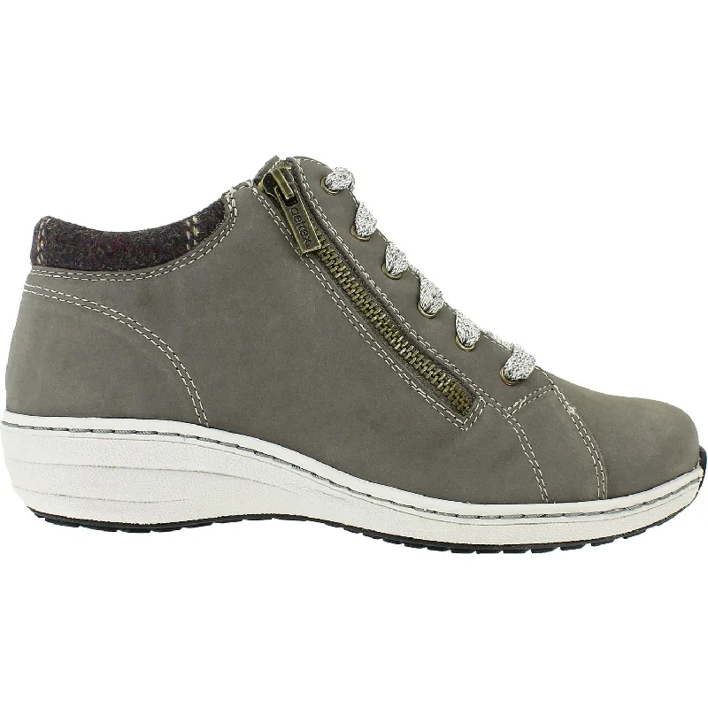 Women's Aetrex Remi Warm Grey Leather