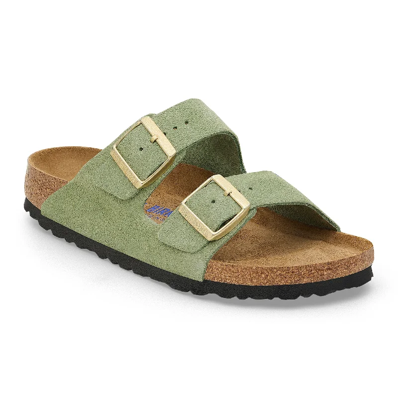 Birkenstock Arizona Soft Footbed green tea suede